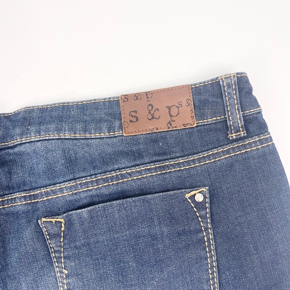 S&P by Standards and Practices Women’s Denim Shorts Size 31 Raw Hem Cutoff - Picture 7 of 9